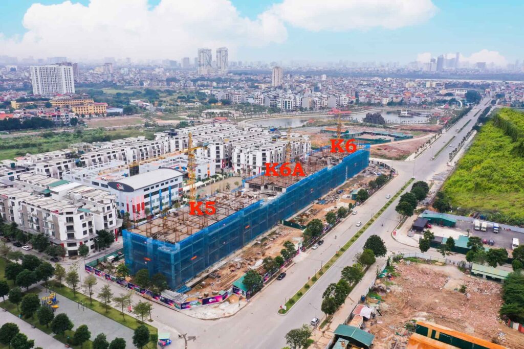 Tiến độ thi công toà K5, K6, K6A Khai Sơn City