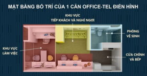 Công năng 2 trong 1 tại Căn hộ Officetel Khai Sơn