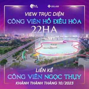 Khai Sơn City sở hữu ưu thế gần sát với công viên hồ điều hòa 22ha