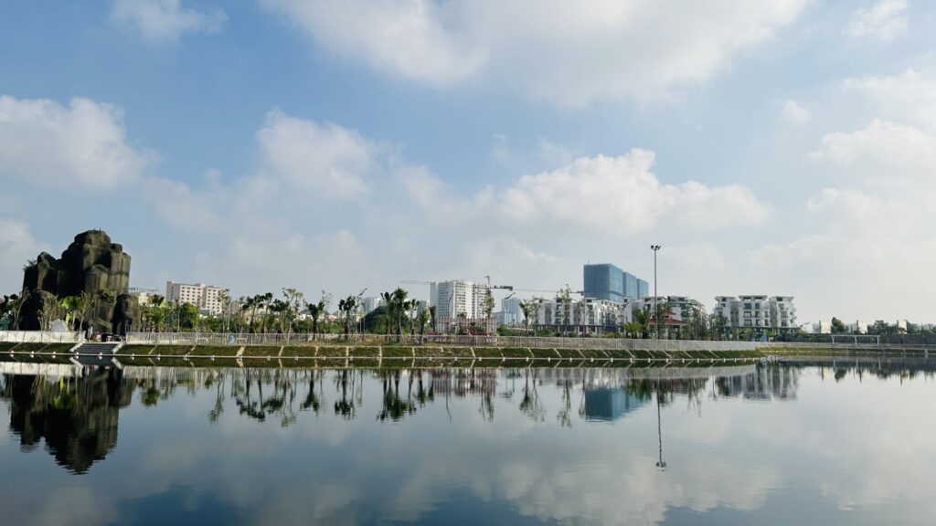 Công viên 7ha ngọc thụy đã hoàn thiện Khai Sơn City