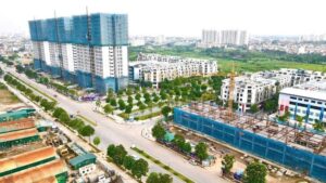 Khai Sơn City với tiến độ thi công nhanh chóng và nhiều hạng mục