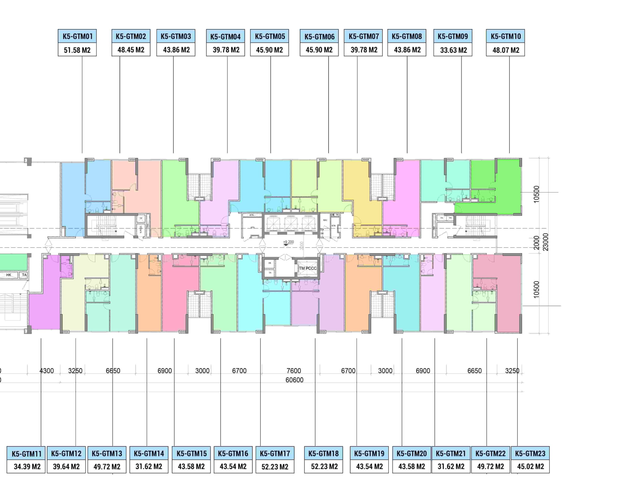 Gian thương mại tầng 3 toà K5 Khai Sơn City