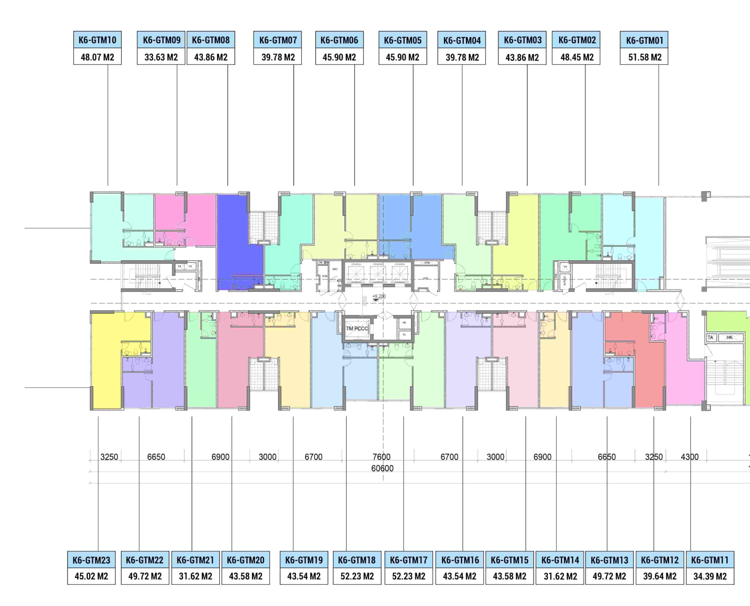 Gian thương mại tầng 3 toà K6 Khai Sơn City
