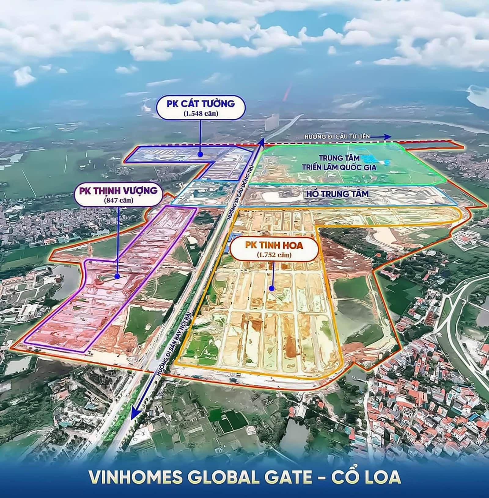 Tổng thê phân khu Tinh Hoa Vinhomes Global Gate