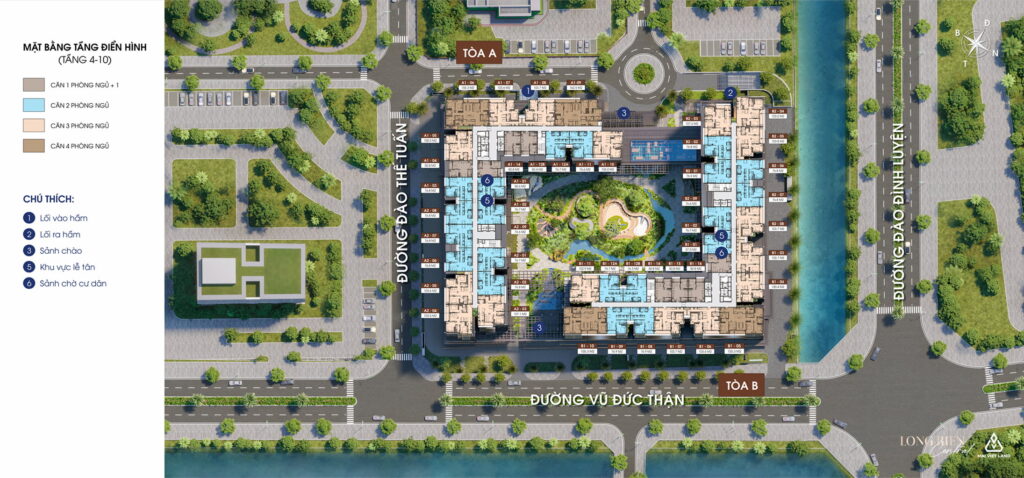 Mặt bằng Dự án Long Biên Central