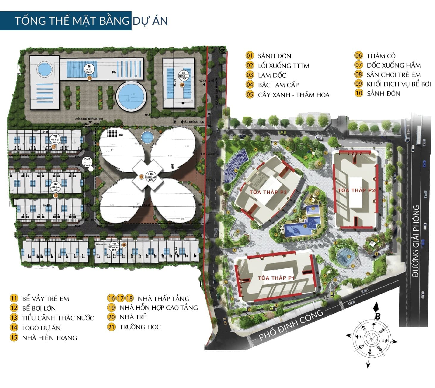 vị trí Toà cánh hoa The Queen giải phóng