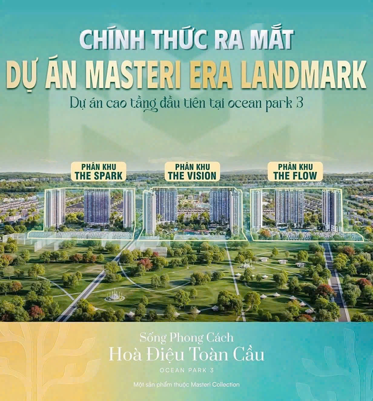 3 phân khu Masteri Era Landmark3 phân khu Masteri Era Landmark
