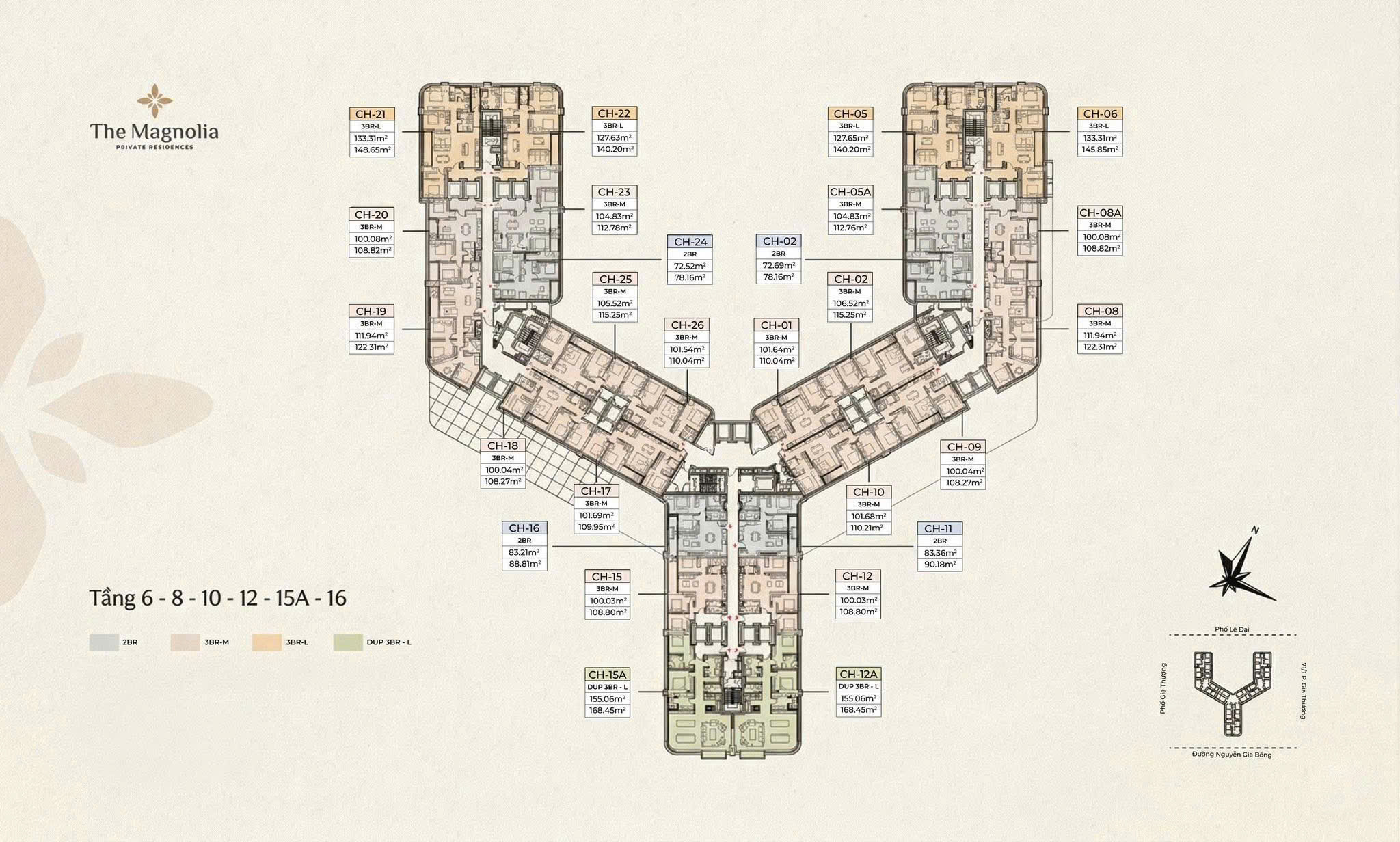 Mặt Bằng The Magnolia