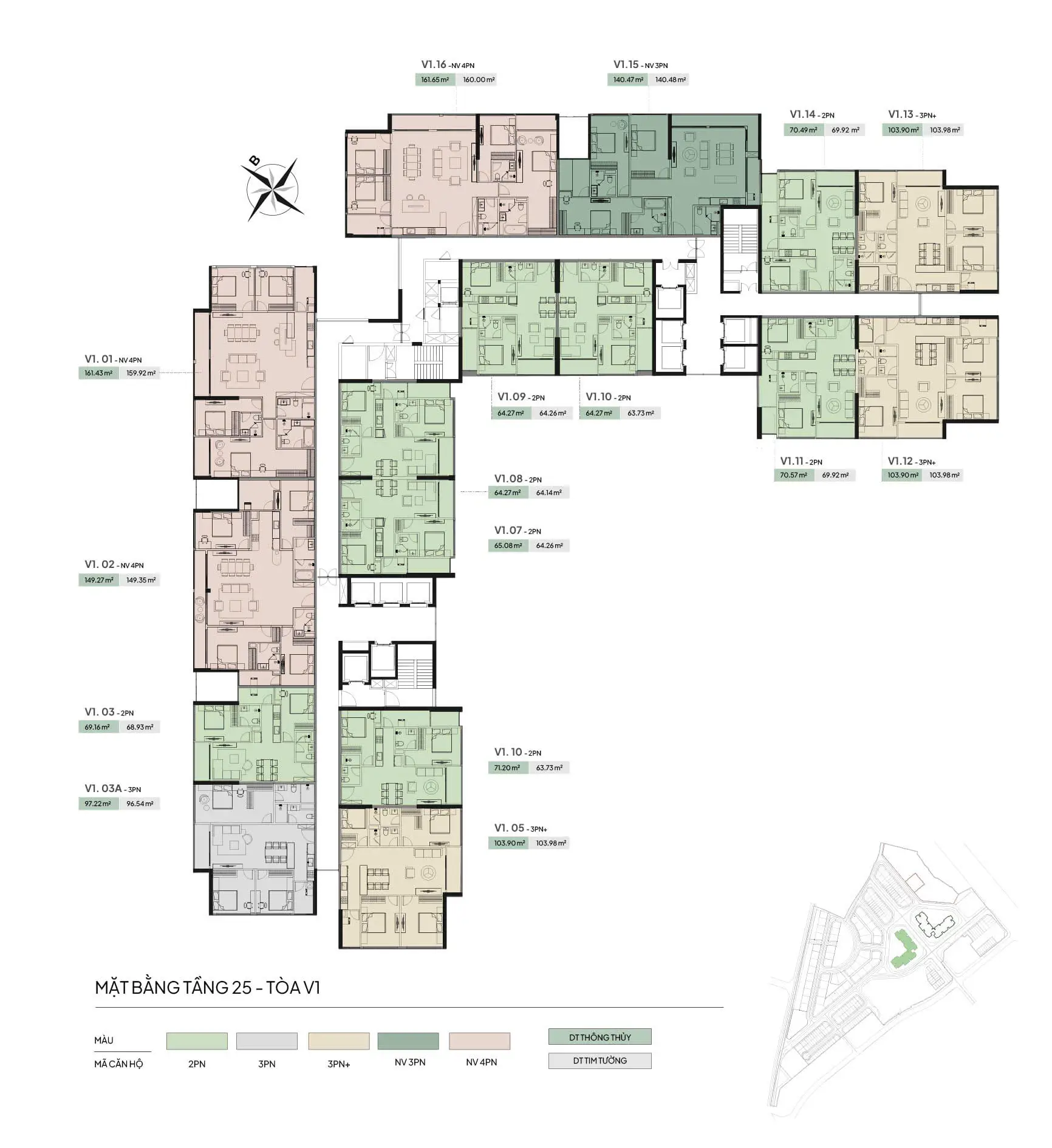 Mặt Bằng Thiết Kế Chung Cư The Vista Văn La