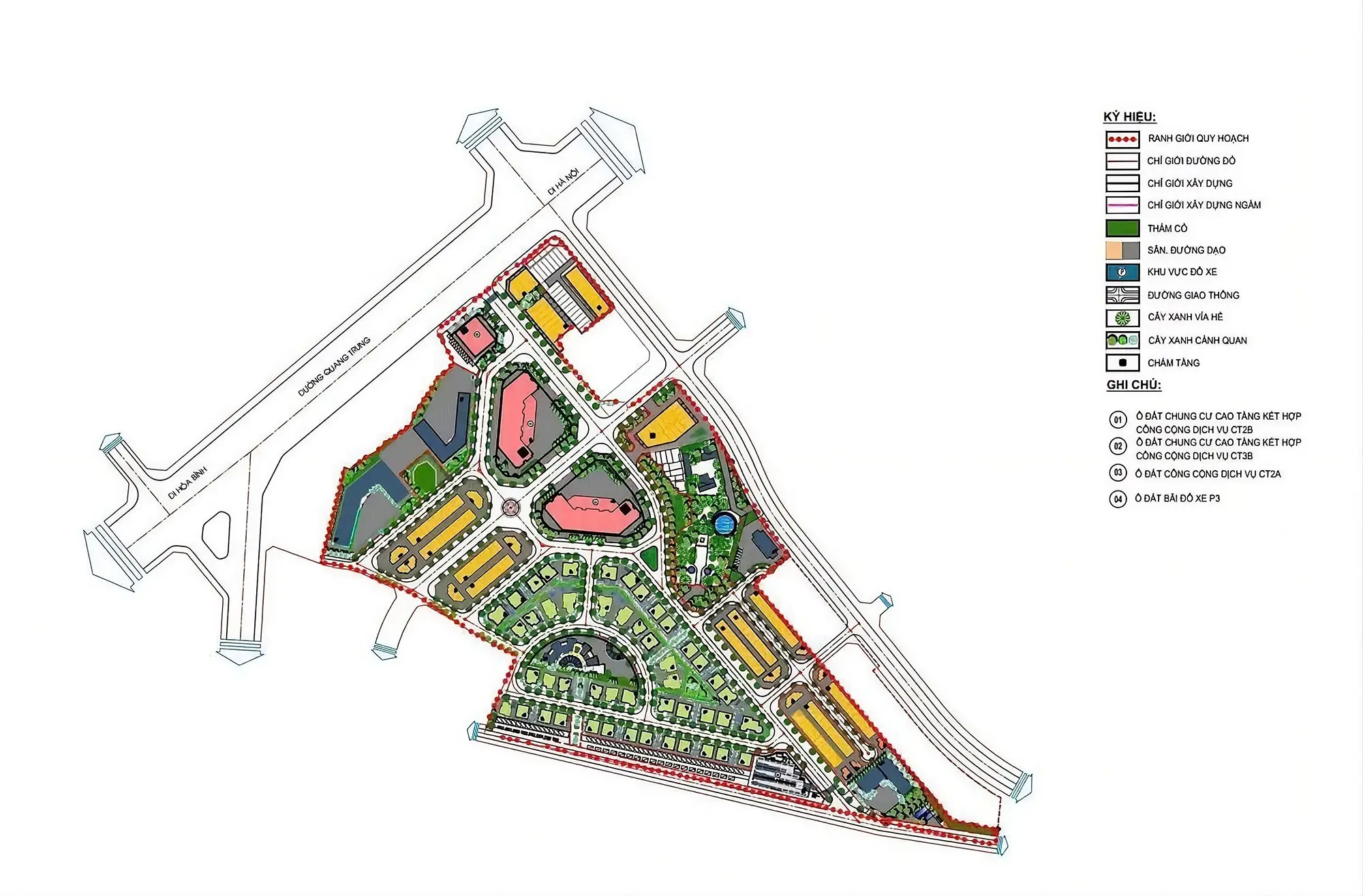 Tổng mặt bằng dự án The Vista Văn La