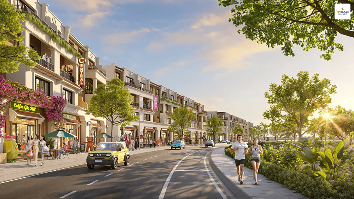 Phối cảnh nhà phố Vinhomes Hóc Môn