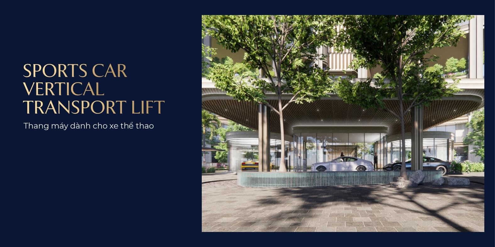 thang máy riêng dành cho các xe thể thao