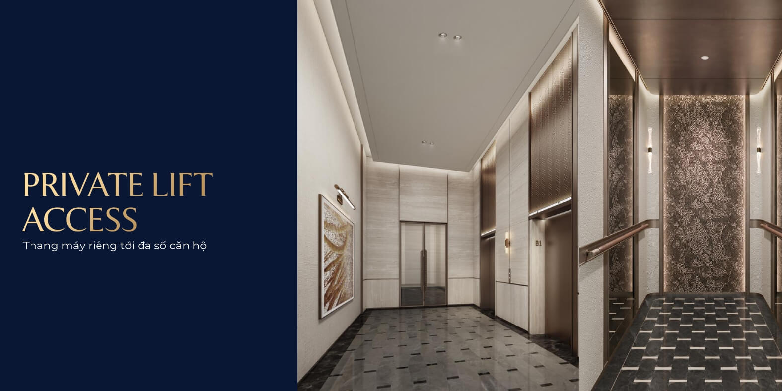 Hầu hết các căn hộ tại The Magnolia Private Residences đều được trang bị thang máy riêng tới từng căn hộ, đảm bảo sự riêng tư tuyệt đối cho các chủ nhân tinh hoa.