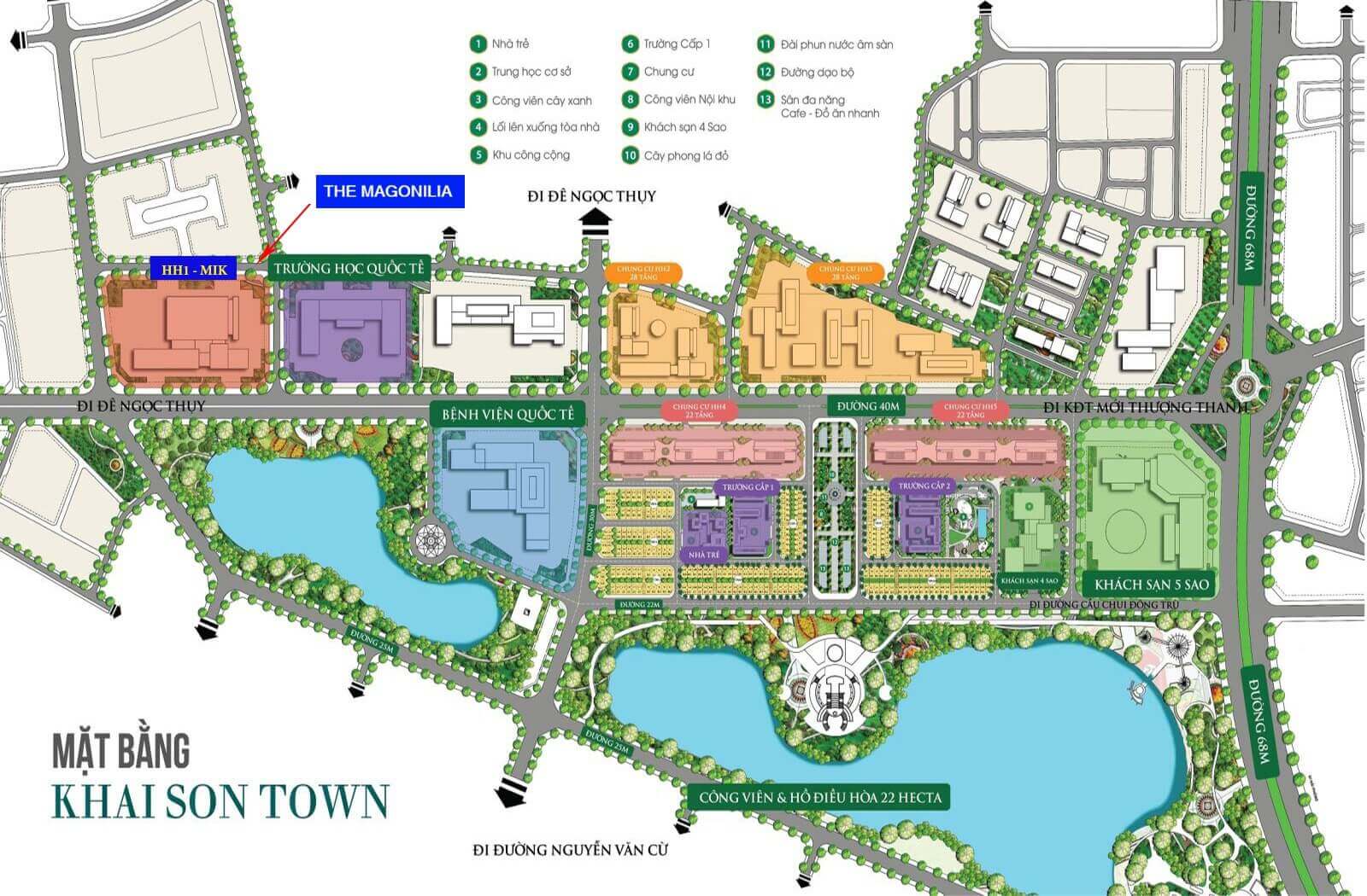 Vị trí Chung Cư The Magnolia