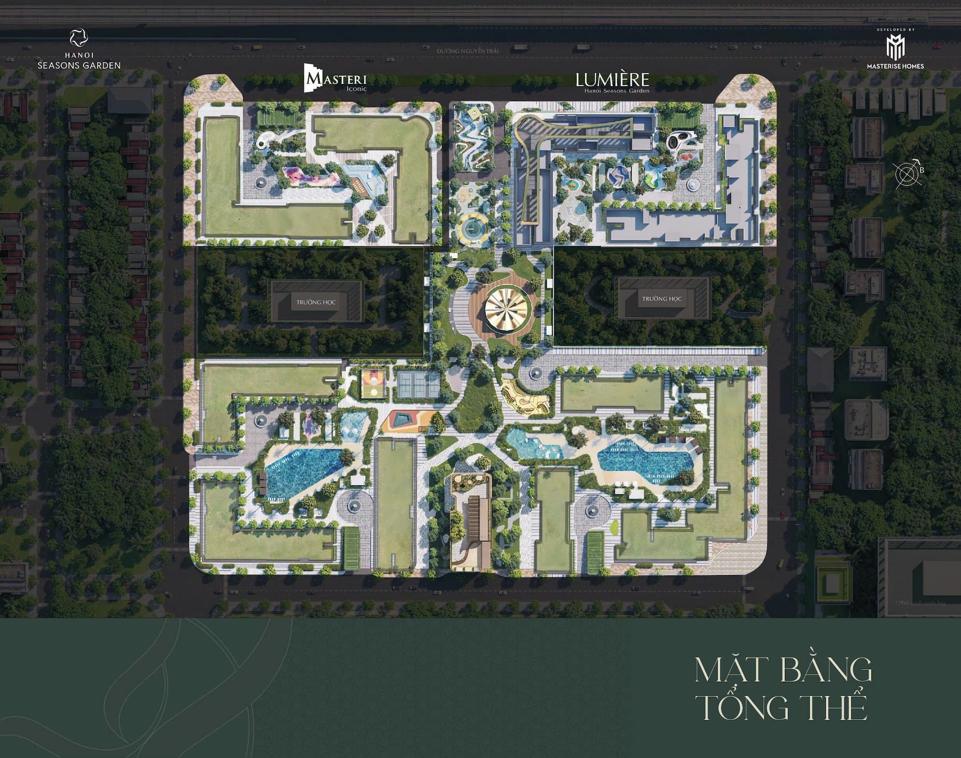 Mặt bằng tổng thể Hanoi Seasons Garden